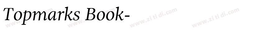 Topmarks Book字体转换